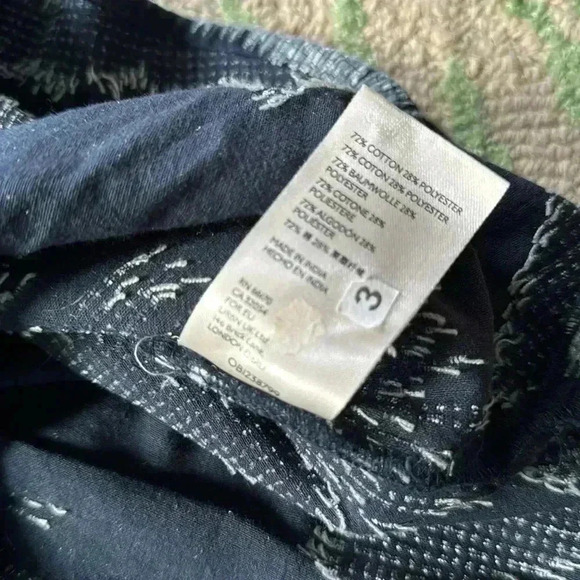 Pilcro Southwestern pattern button up loose fit top small - Picture 6 of 8